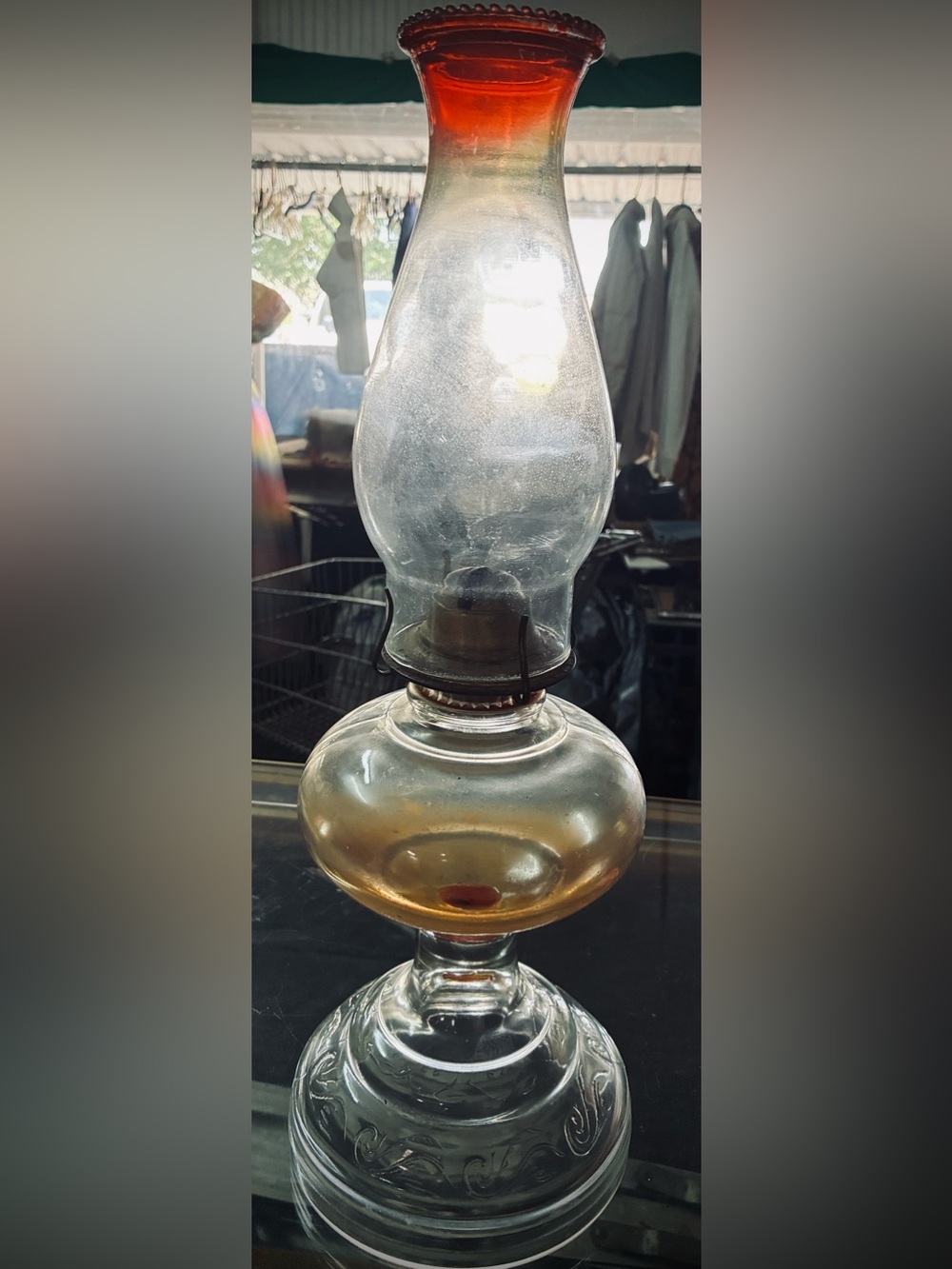 Vintage Hurricane Oil Lamps - A Lot Of 4 - Picture 3 of 7